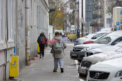 Pierwszy śnieg w Warszawie