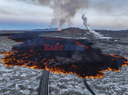 Nowa erupcja wulkanu na półwyspie Reykjanes w Islandii