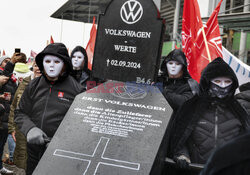 Protest pracowników Volkswagena przeciwko redukcjom