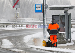 Pierwszy śnieg w Warszawie