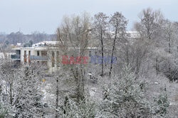 Pierwszy śnieg w Warszawie