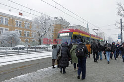 Pierwszy śnieg w Warszawie