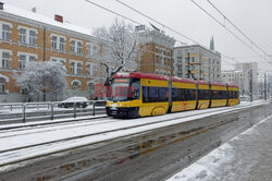 Pierwszy śnieg w Warszawie