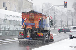 Pierwszy śnieg w Warszawie