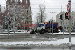 Pierwszy śnieg w Warszawie