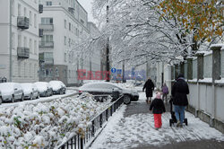 Pierwszy śnieg w Warszawie