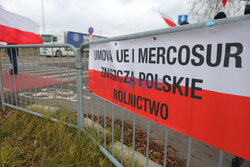 Protest rolników w Medyce