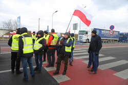 Protest rolników w Medyce