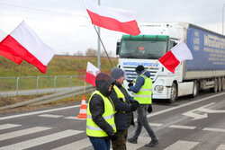 Protest rolników w Medyce