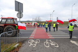 Protest rolników w Medyce