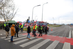 Protest rolników w Medyce