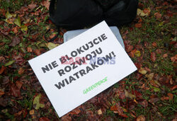 Greenpeace przed Ministerstwem Klimatu