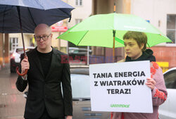 Greenpeace przed Ministerstwem Klimatu