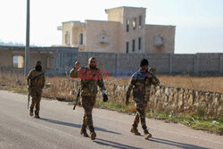 Syryjscy rebelianci podczas ofensywy w Aleppo