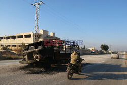 Syryjscy rebelianci podczas ofensywy w Aleppo