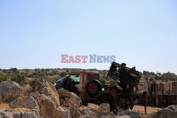 Syryjscy rebelianci podczas ofensywy w Aleppo