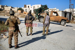 Syryjscy rebelianci podczas ofensywy w Aleppo