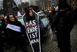 Protest przeciw obcieciu budżetu na kulturę w Berlinie