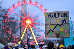 Protest przeciw obcieciu budżetu na kulturę w Berlinie