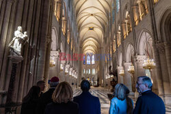 Prezydent Macron odwiedził Notre Dame przed otwarciem