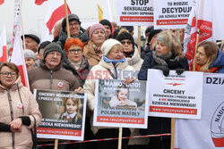 Protest ph. TAK dla edukacji! NIE dla deprawacji!