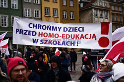 Protest ph. TAK dla edukacji! NIE dla deprawacji!