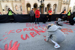 Protest po katastrofie w serbskim Nowym Sadzie