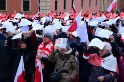 Protest ph. TAK dla edukacji! NIE dla deprawacji!