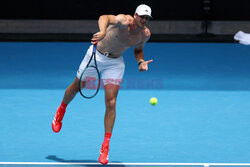 Hubert Hurkacz trenuje przed Australian Open