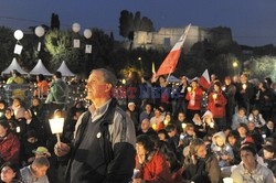 Beatyfikacja JPII - wieczorne czuwanie na Circo Massimo