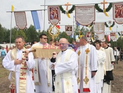 Wprowadzenie relikwii bł. Jana Pawła II do Centrum "Nie lękajcie się!" w Krakowie