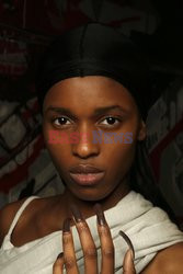 Rick Owens backstage beauty