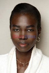 Thom Browne backstage beauty