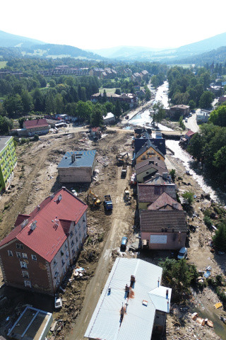 Miasta po przejściu fali powodziowej