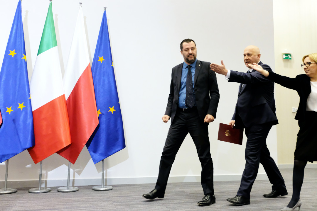 Matteo Salvini w Warszawie